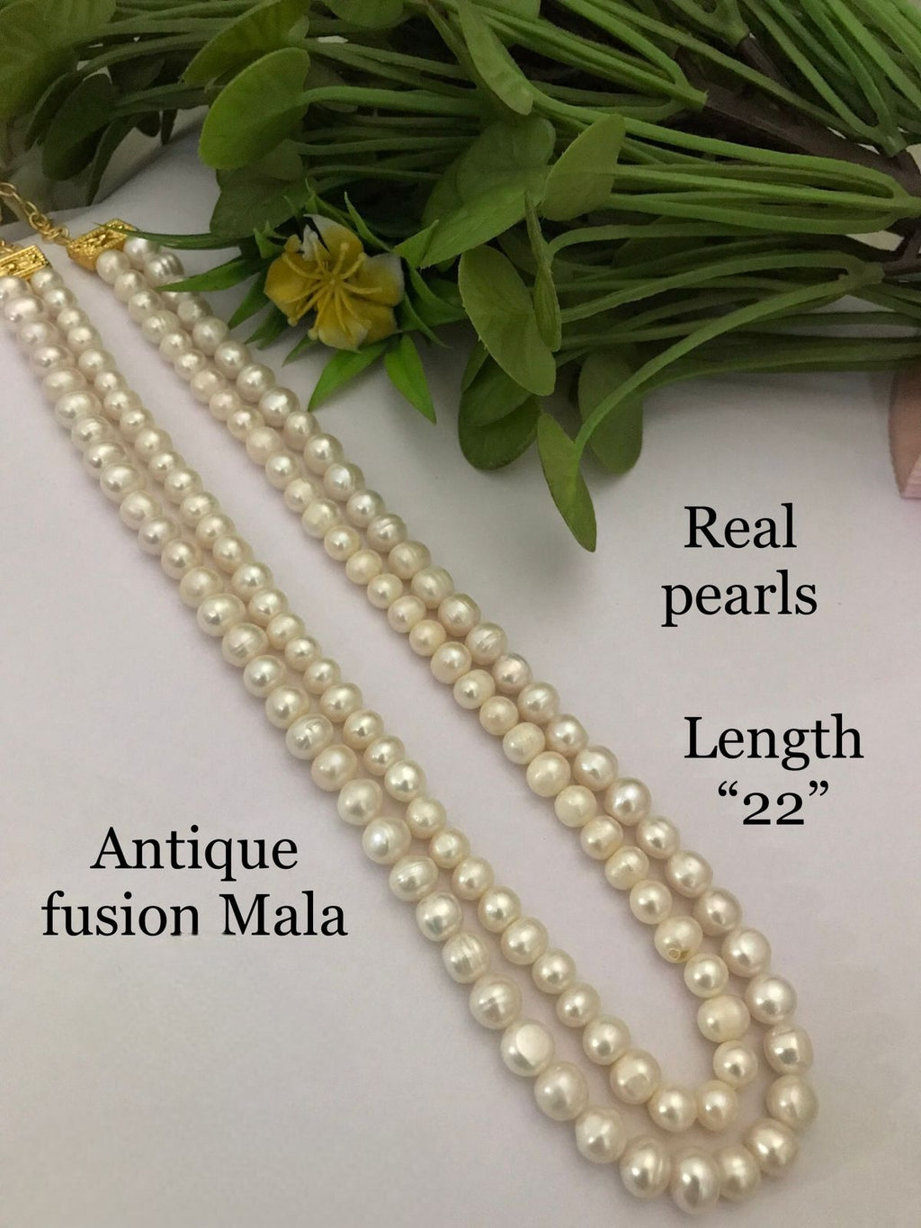 Revoria Antique Fusion Real Pearl Mala