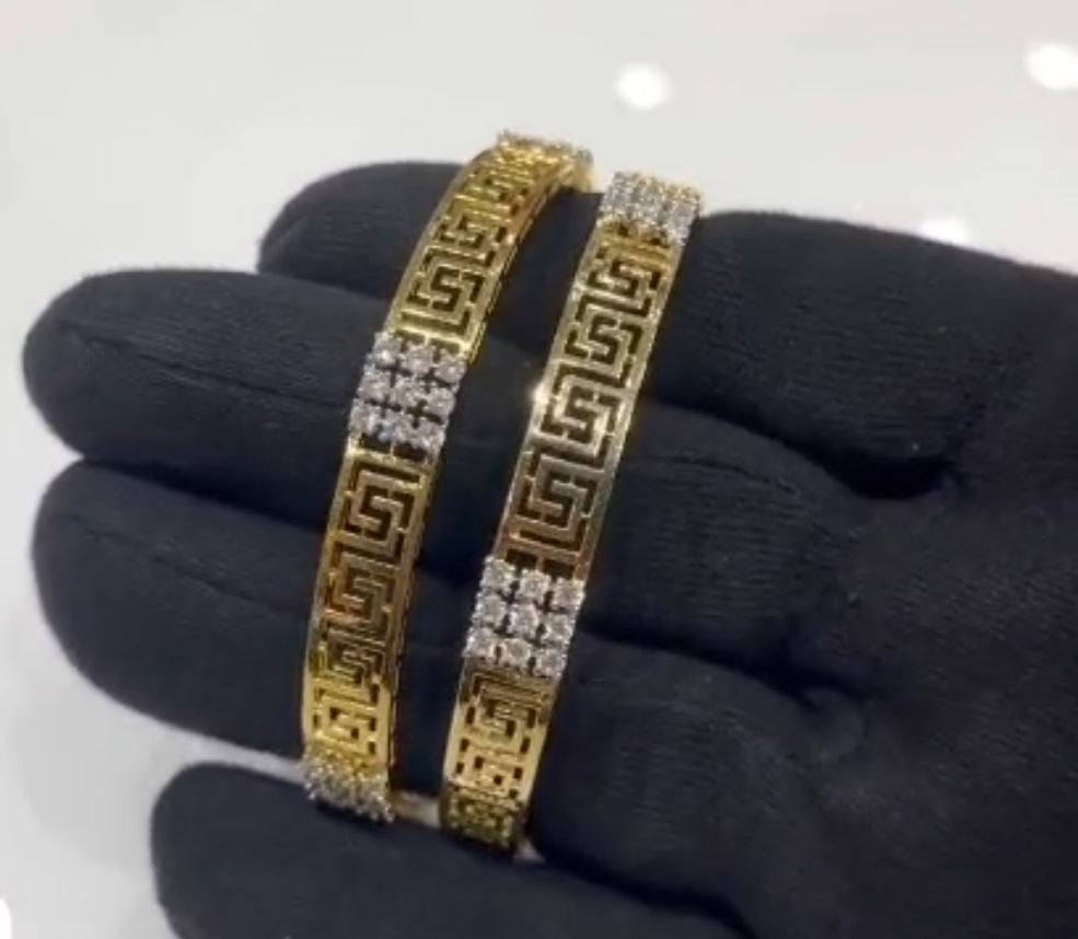Greek Pattern Luxury Bangles